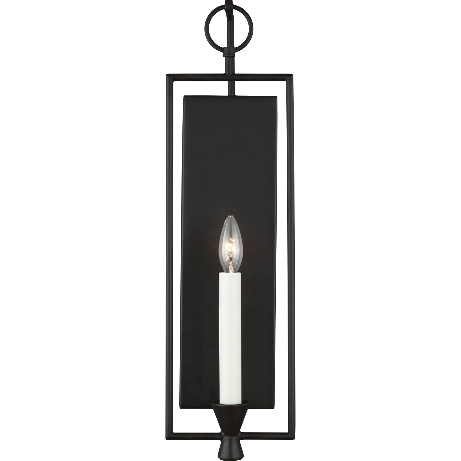 Keystone Sconce Aged Iron - Visual Comfort Wall Lights