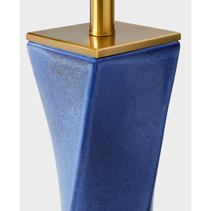 Lagos Table Lamp Frosted Blue - Visual Comfort Table Lamps