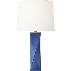Lagos Table Lamp Frosted Blue - Visual Comfort Table Lamps