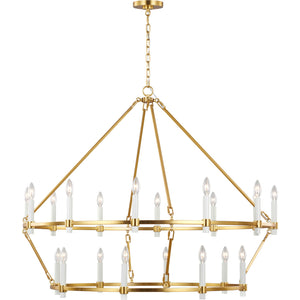 Marston 2 Tier Large Chandelier Burnished Brass - Visual Comfort Ceiling Lights