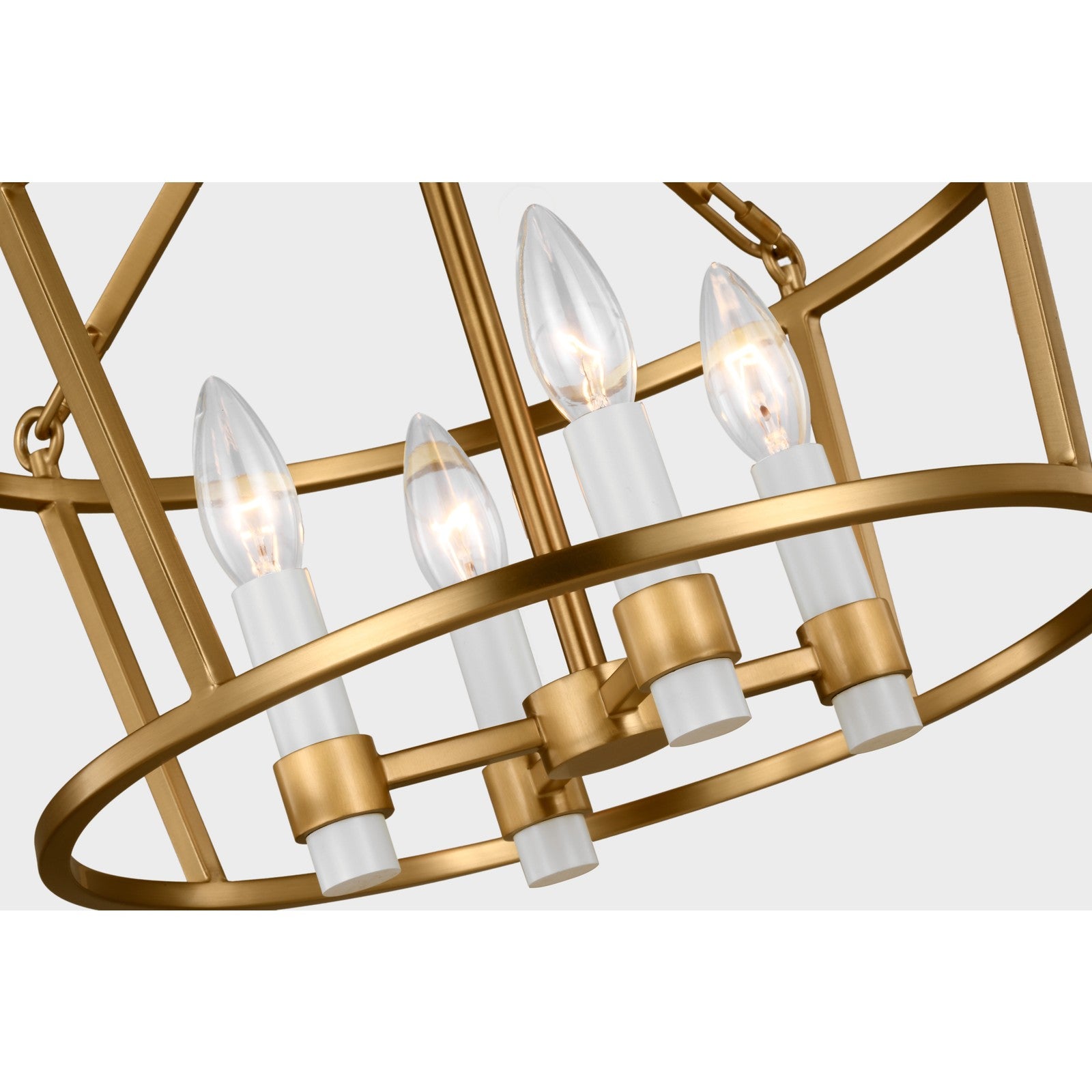 Marston Semi Flush Mount Burnished Brass - Visual Comfort Ceiling Lights