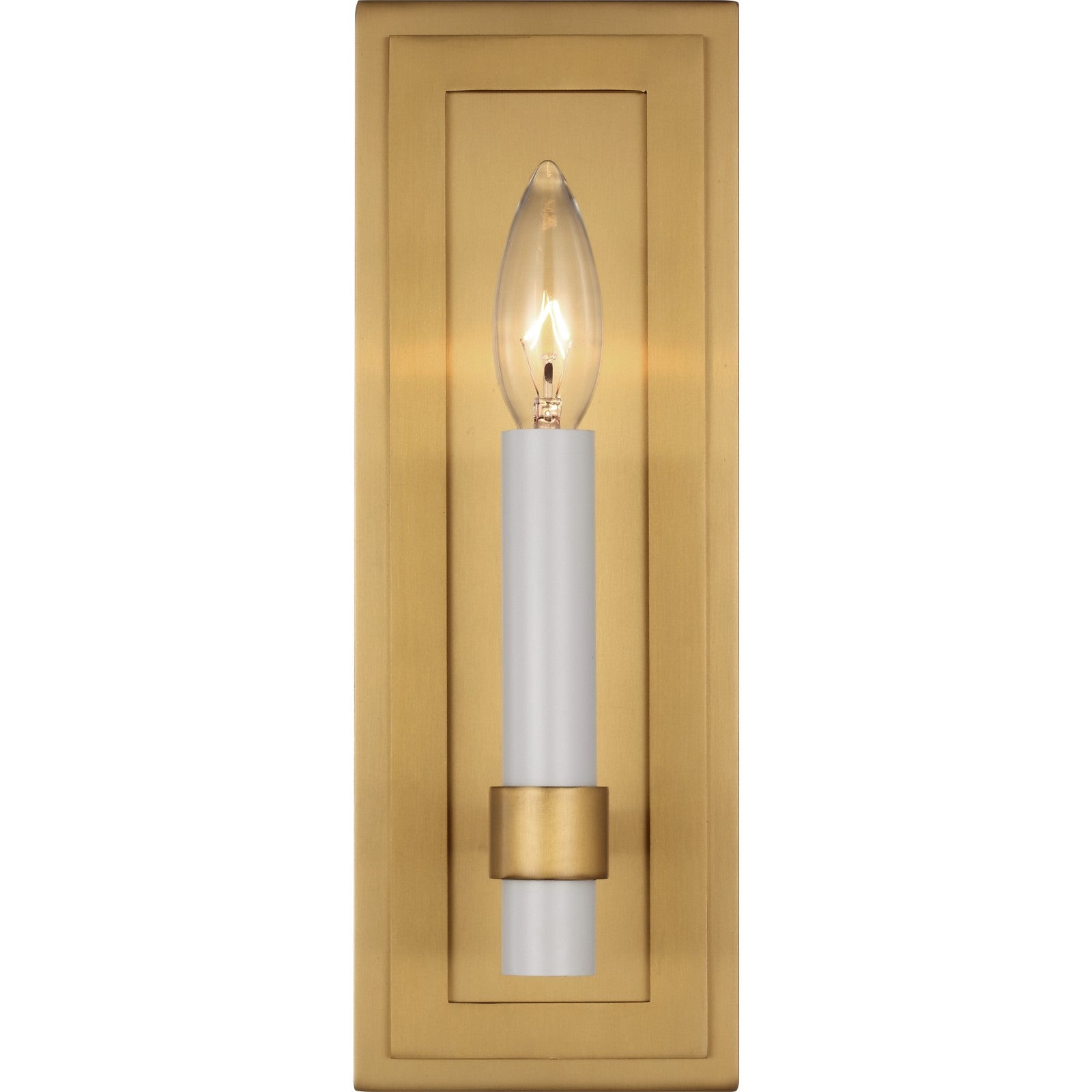 Marston Single Wall Sconce Burnished Brass - Visual Comfort Wall Lights