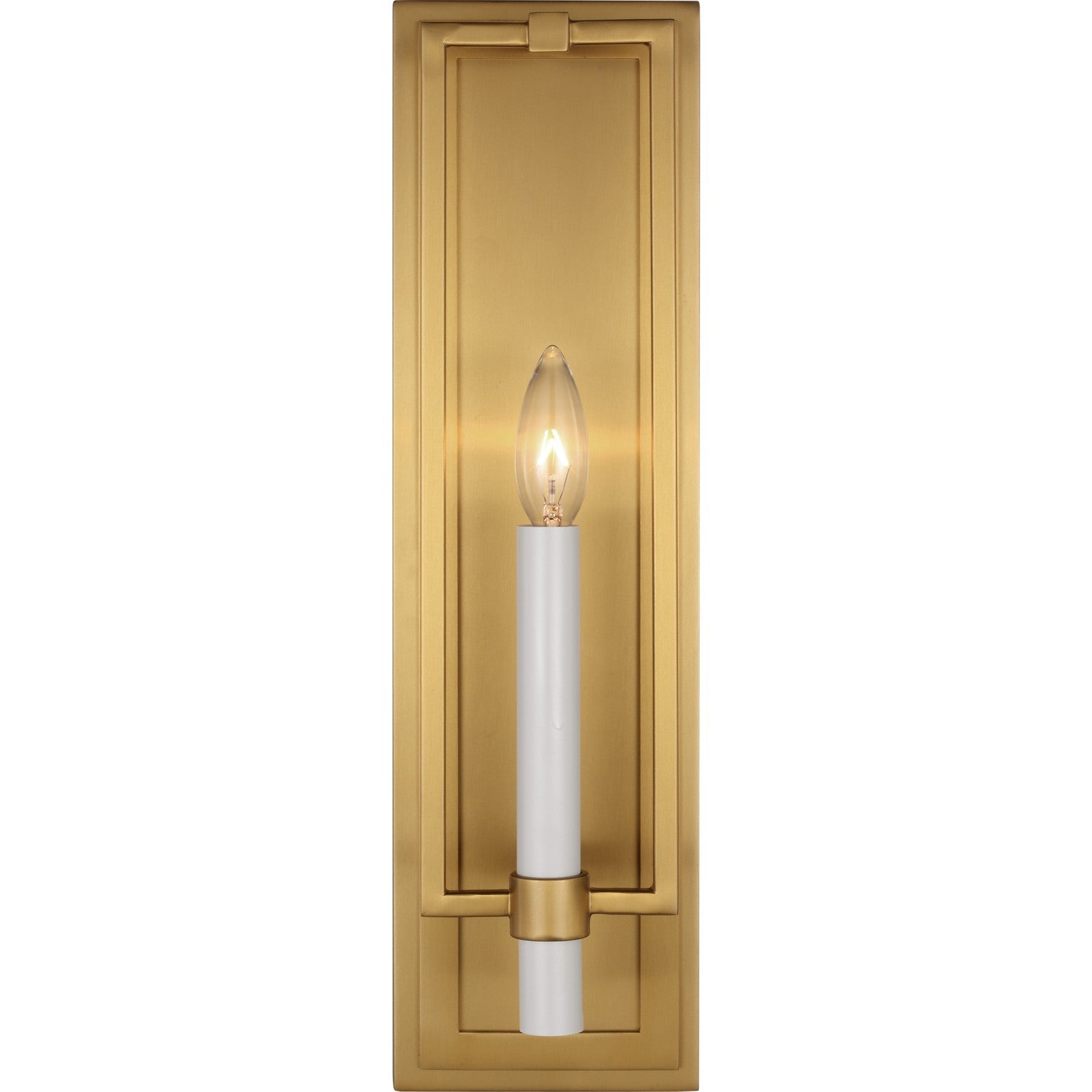 Marston Tall Sconce Burnished Brass - Visual Comfort Wall Lights