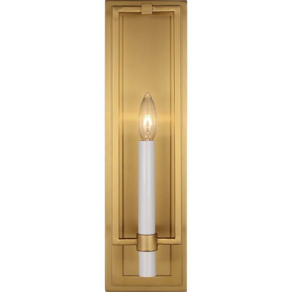 Marston Tall Sconce Burnished Brass - Visual Comfort Wall Lights