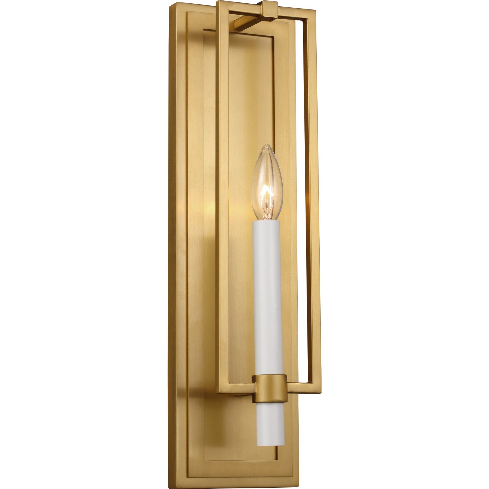 Marston Tall Sconce Burnished Brass - Visual Comfort Wall Lights