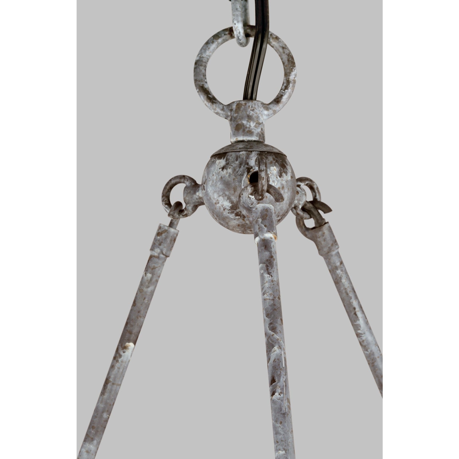 Richmond Medium Chandelier Weathered Galvanized - Visual Comfort Ceiling Lights