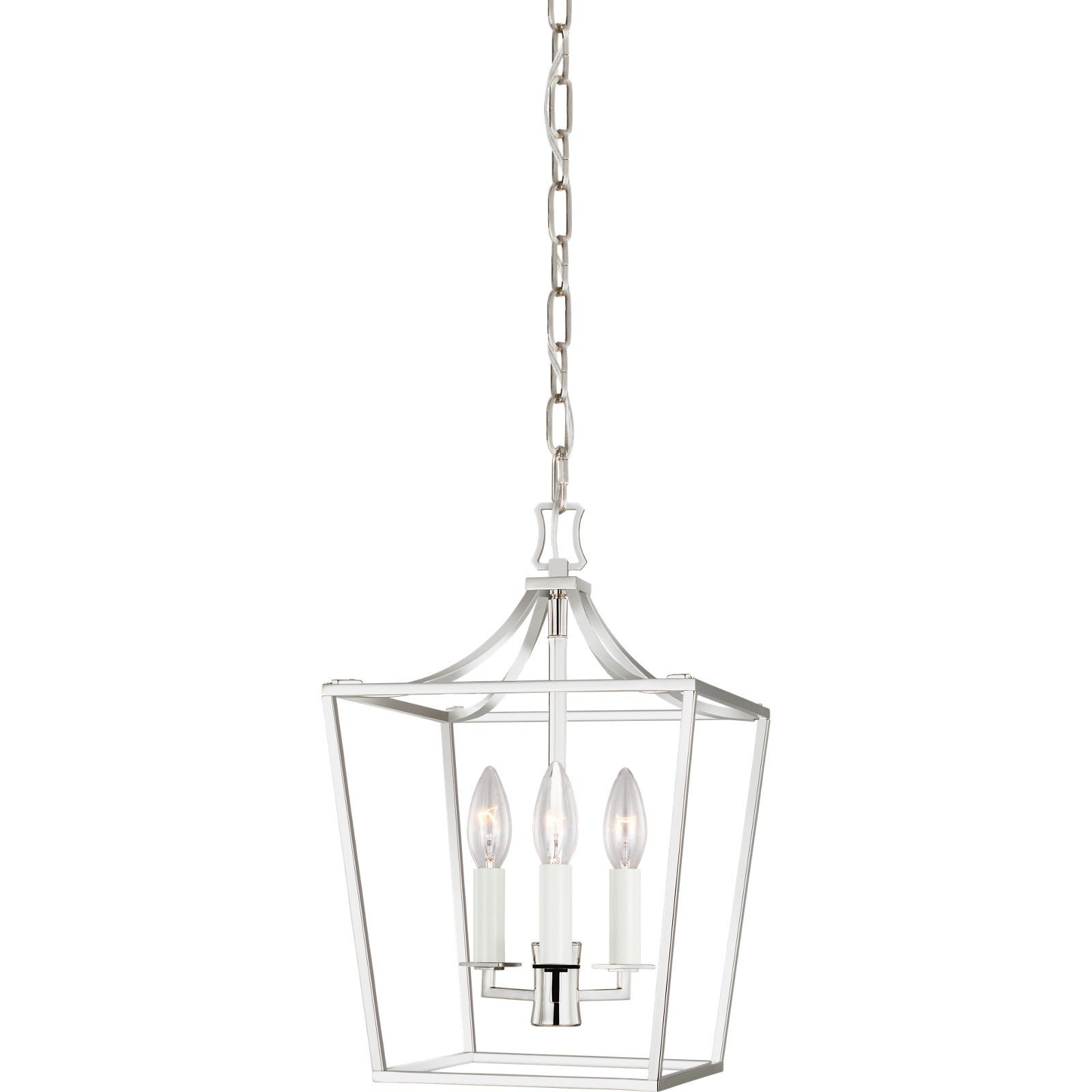Southold Mini Lantern Polished Nickel - Visual Comfort Ceiling Lights
