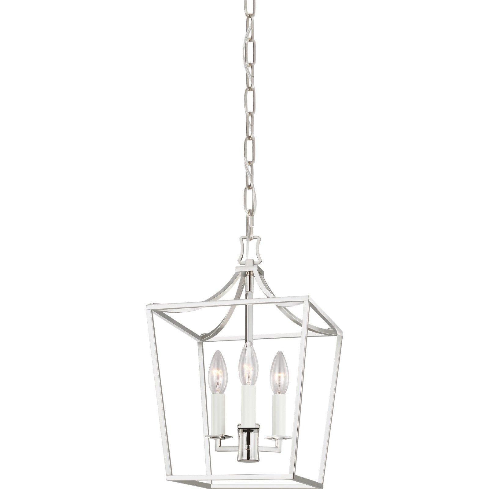 Southold Mini Lantern Polished Nickel - Visual Comfort Ceiling Lights