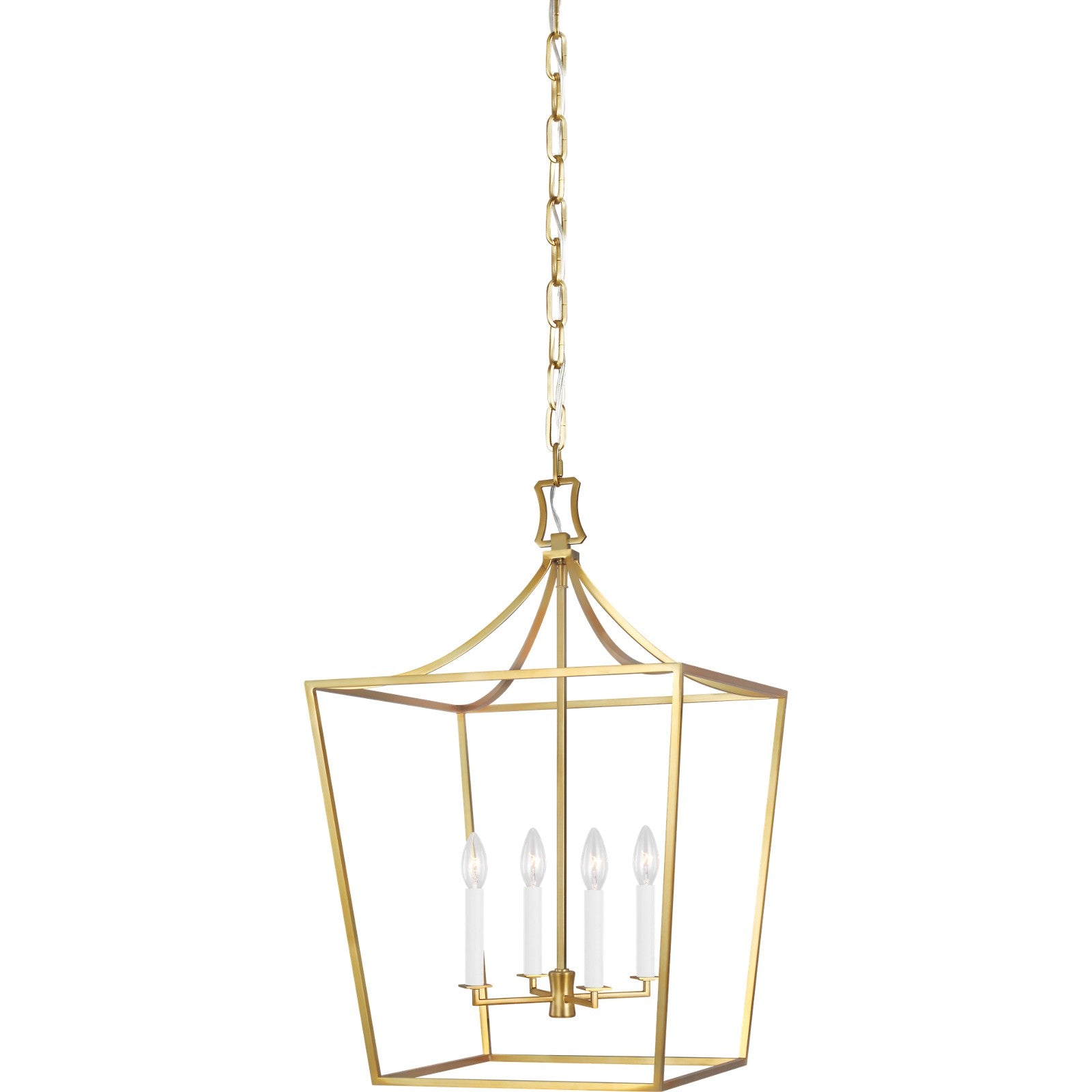 Southold Medium Lantern Burnished Brass - Visual Comfort Ceiling Lights