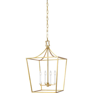 Southold Medium Lantern Burnished Brass - Visual Comfort Ceiling Lights