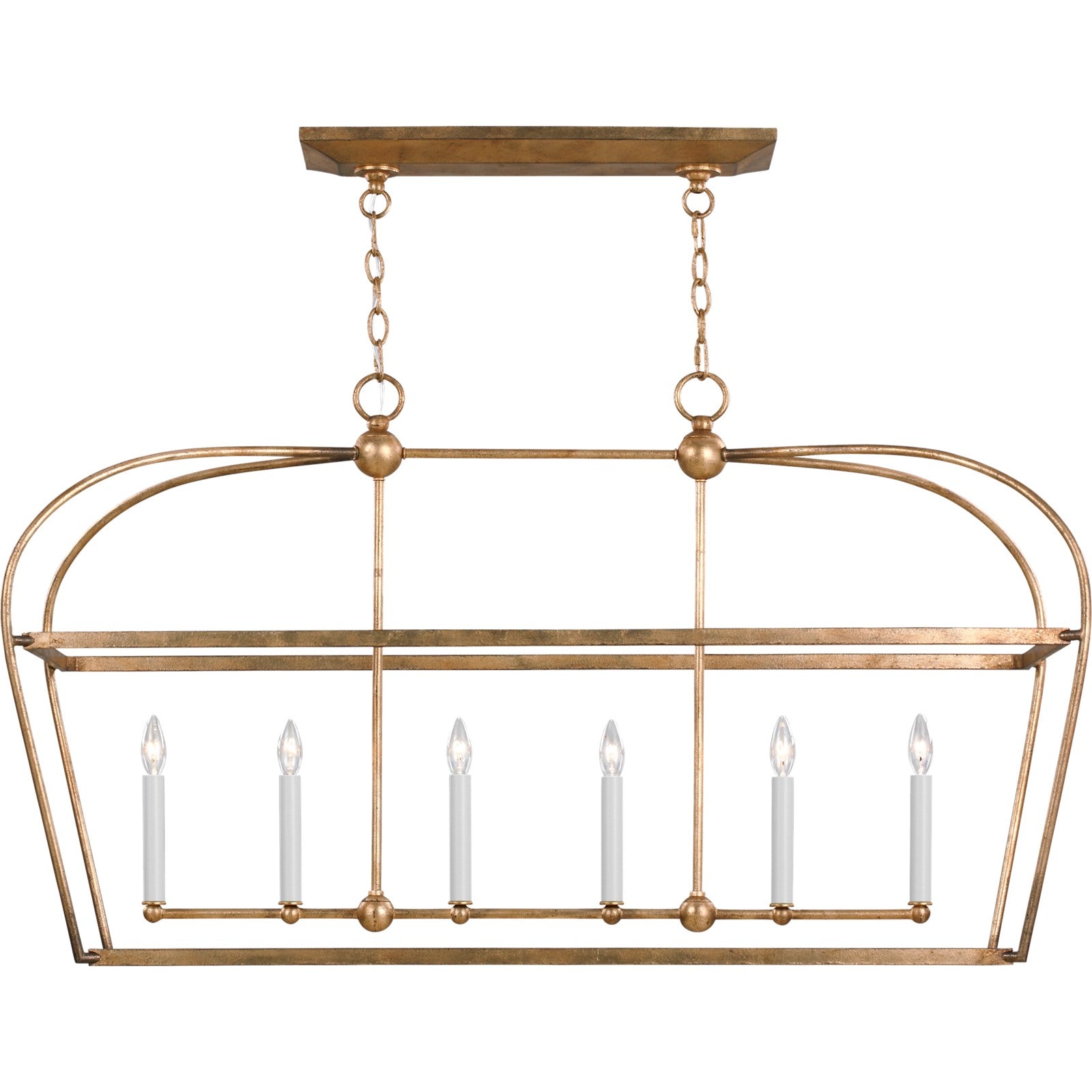 Stonington Linear Lantern in Antique Gild - Visual Comfort Ceiling Lights