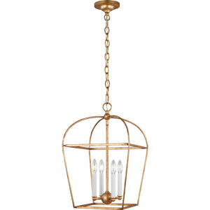 Stonington Small Lantern Antique Gild - Visual Comfort Ceiling Lights