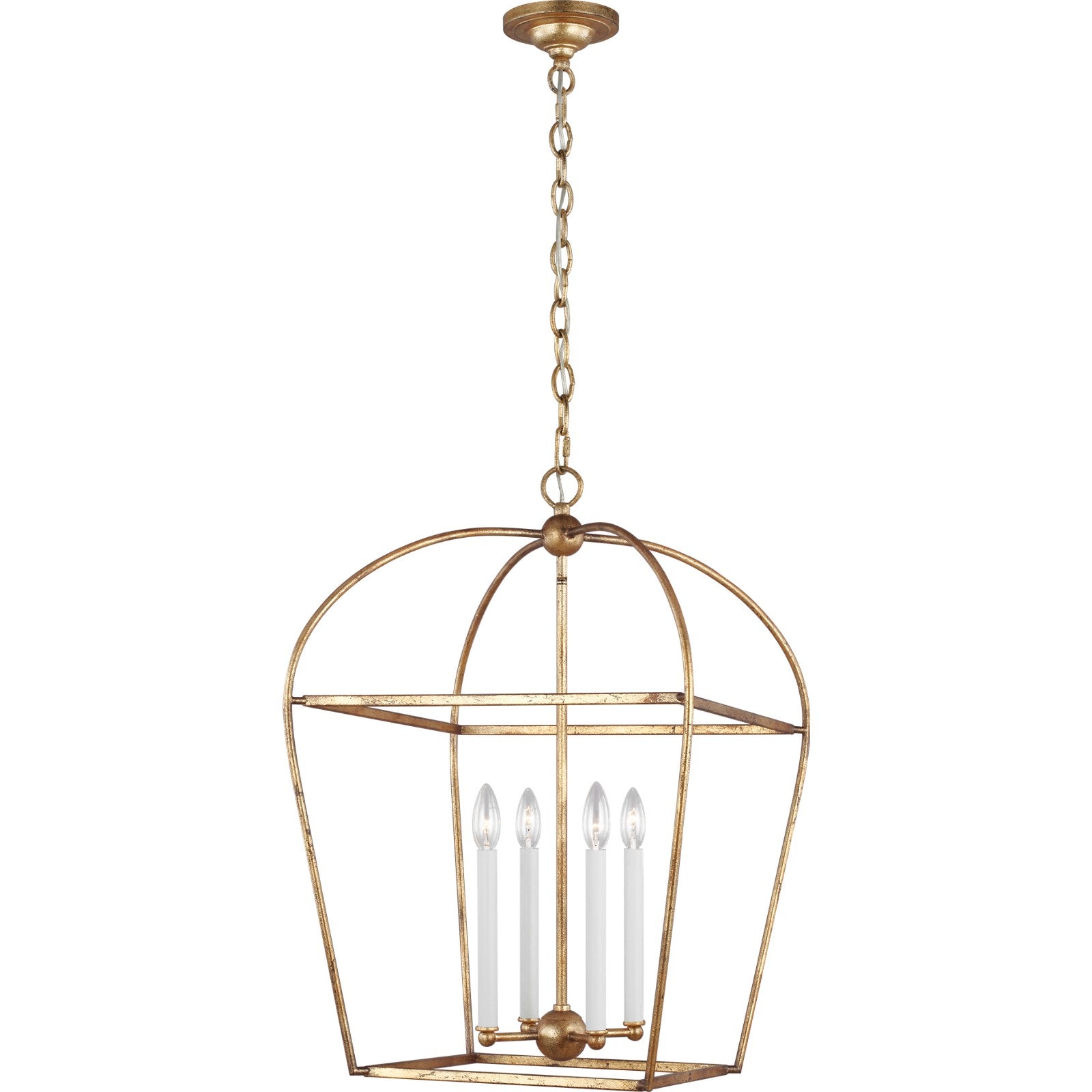 Stonington Medium Lantern Antique Gild - Visual Comfort Ceiling Lights