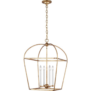 Stonington Medium Lantern Antique Gild - Visual Comfort Ceiling Lights