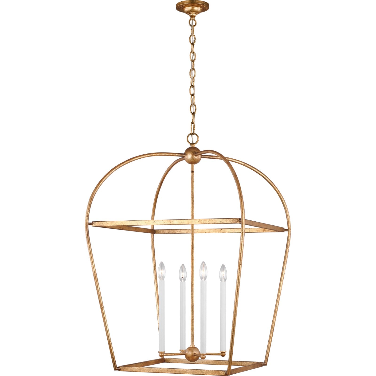 Stonington Large Lantern Antique Gild - Visual Comfort Ceiling Lights