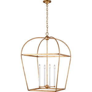 Stonington Large Lantern Antique Gild - Visual Comfort Ceiling Lights