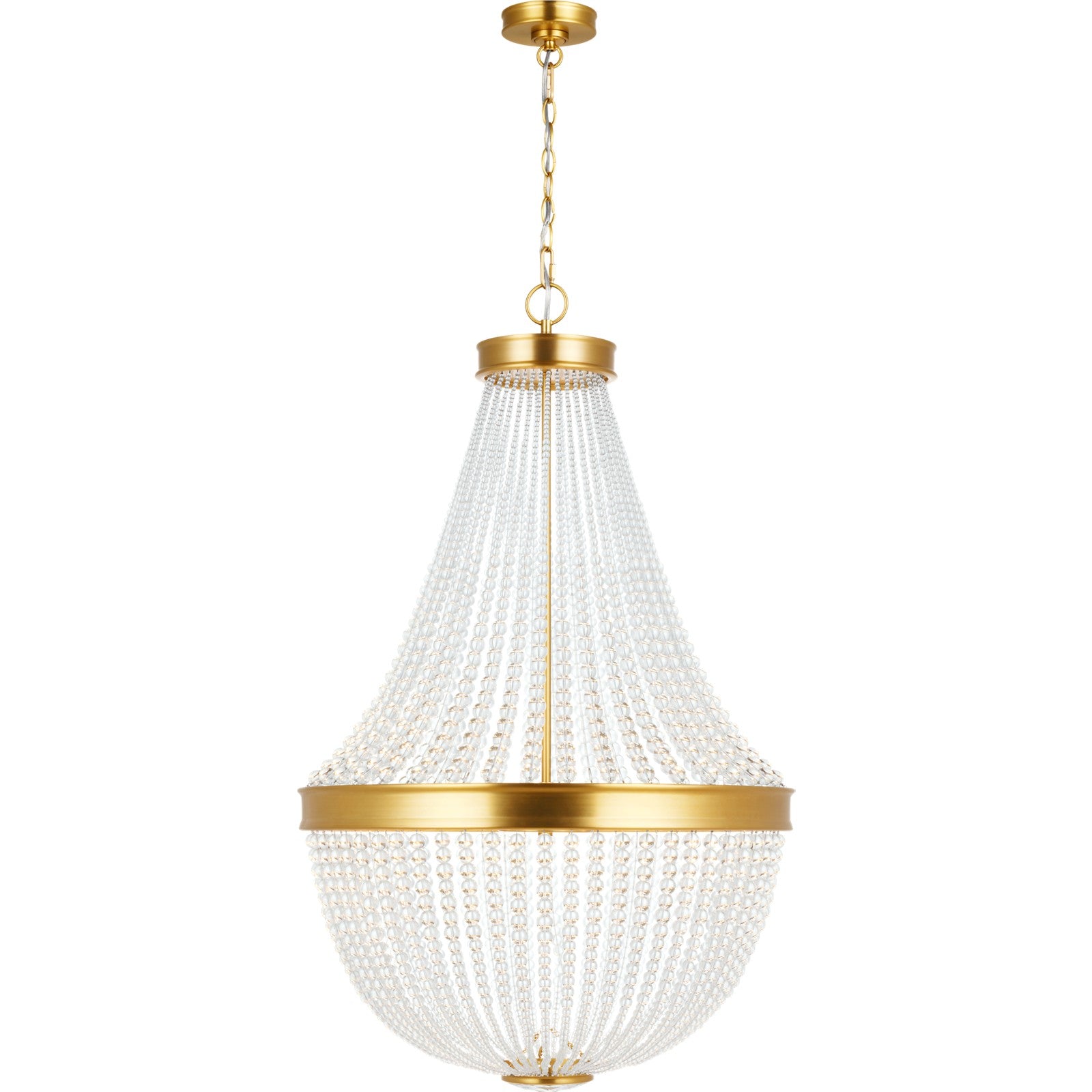 Summerhill Medium Chandelier Burnished Brass - Visual Comfort Ceiling Lights