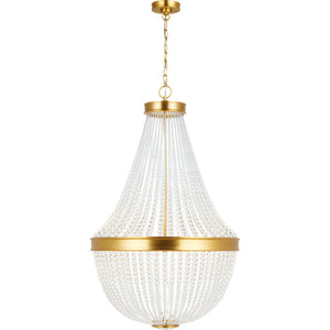 Summerhill Medium Chandelier Burnished Brass - Visual Comfort Ceiling Lights