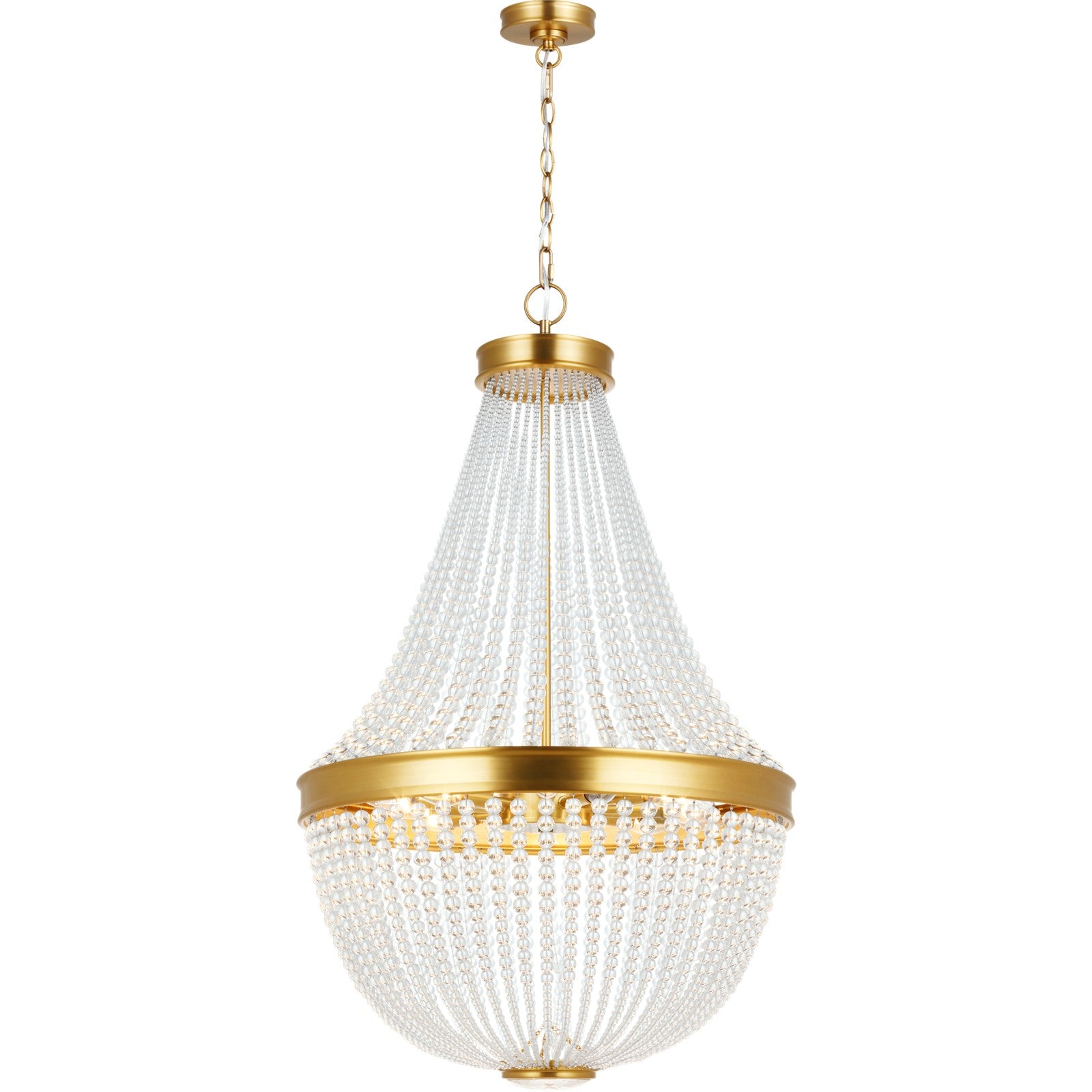 Summerhill Medium Chandelier Burnished Brass - Visual Comfort Ceiling Lights