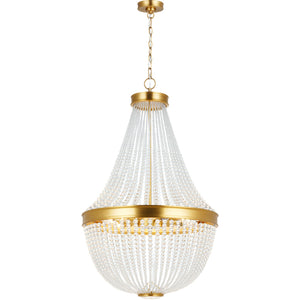 Summerhill Medium Chandelier Burnished Brass - Visual Comfort Ceiling Lights