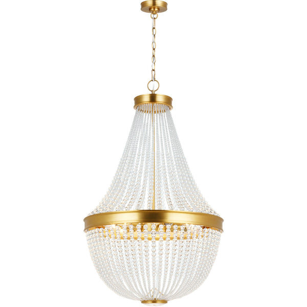 Summerhill Medium Chandelier Burnished Brass - Visual Comfort Ceiling Lights