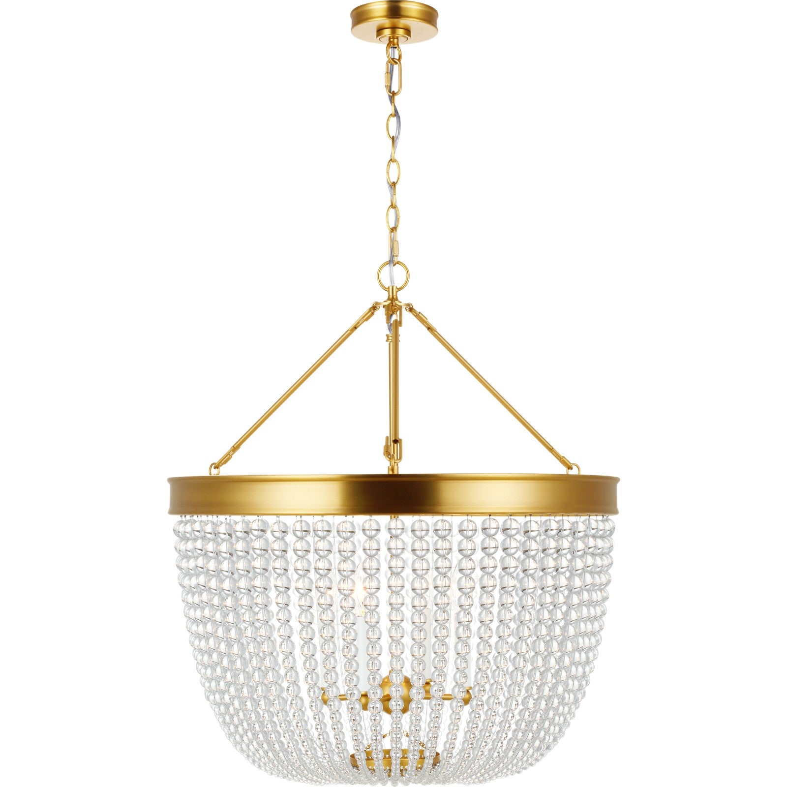 Summerhill Large Pendant Burnished Brass - Visual Comfort Ceiling Lights