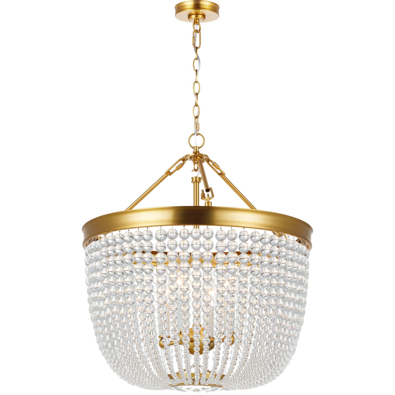Summerhill Large Pendant Burnished Brass - Visual Comfort Ceiling Lights