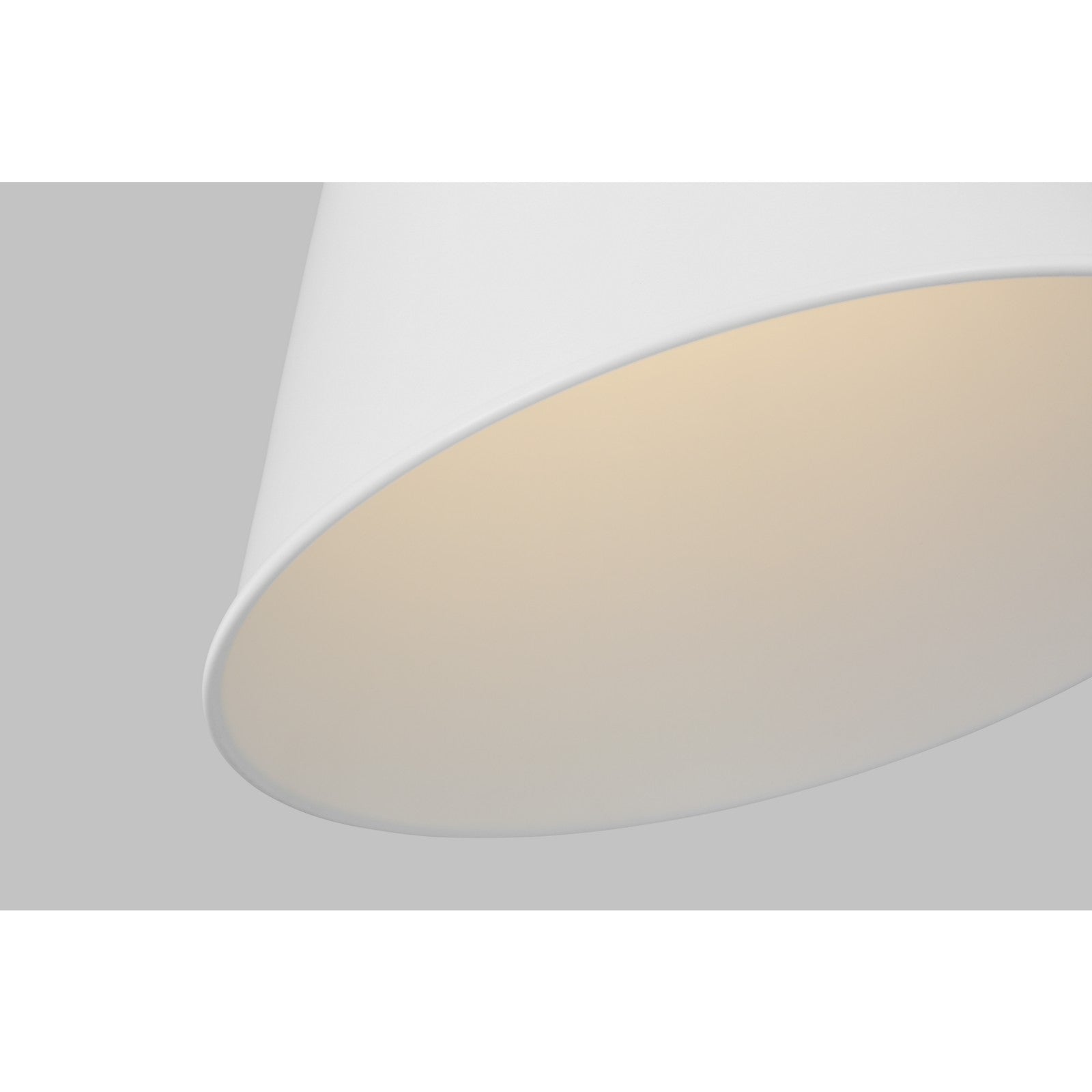 Wellfleet Medium Cone Pendant Midnight Black and Burnished Brass - Visual Comfort Ceiling Lights
