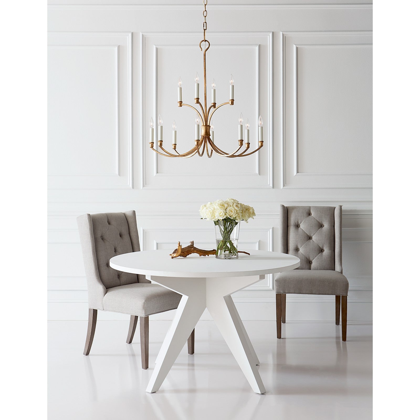 Westerly Medium Chandelier Antique Gild - Visual Comfort Ceiling Lights