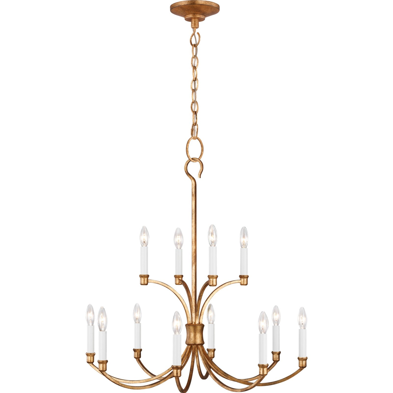 Westerly Medium Chandelier Antique Gild - Visual Comfort Ceiling Lights