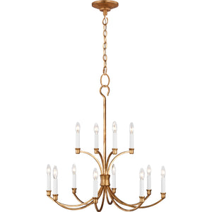 Westerly Medium Chandelier Antique Gild - Visual Comfort Ceiling Lights