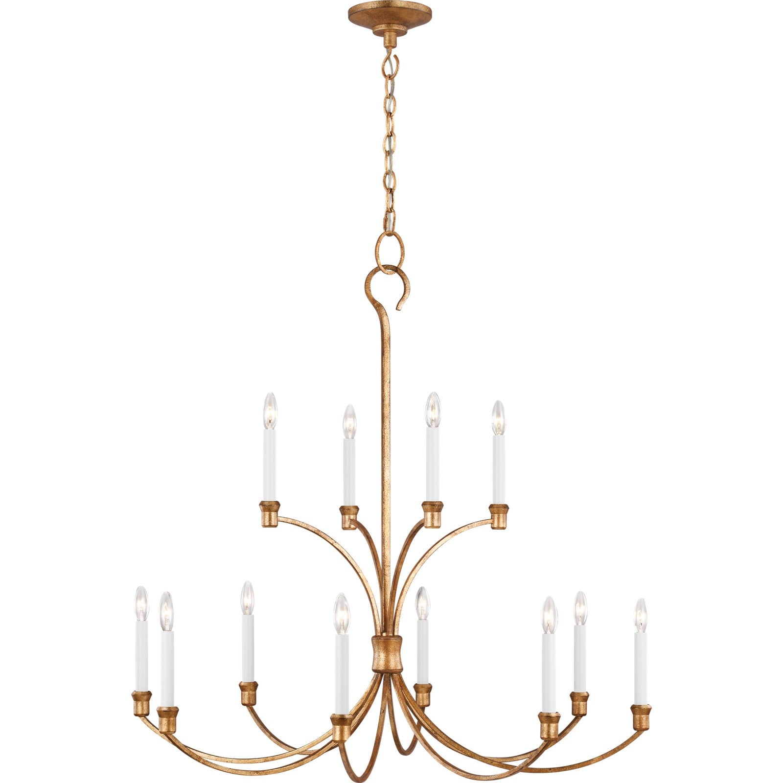 Westerly Large Chandelier Antique Gild - Visual Comfort Ceiling Lights