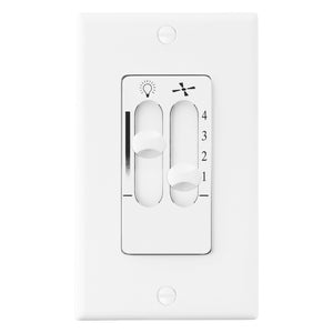 4-Speed Wall Control with Dimmer Light Switch - Visual Comfort Fan 1