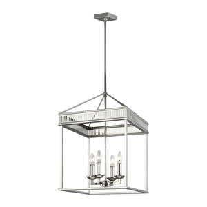 Woodruff Small Lantern Polished Nickel - Visual Comfort Ceiling Lights