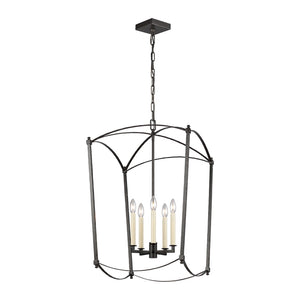 Thayer Large Lantern Antique Gild - Visual Comfort Ceiling Lights