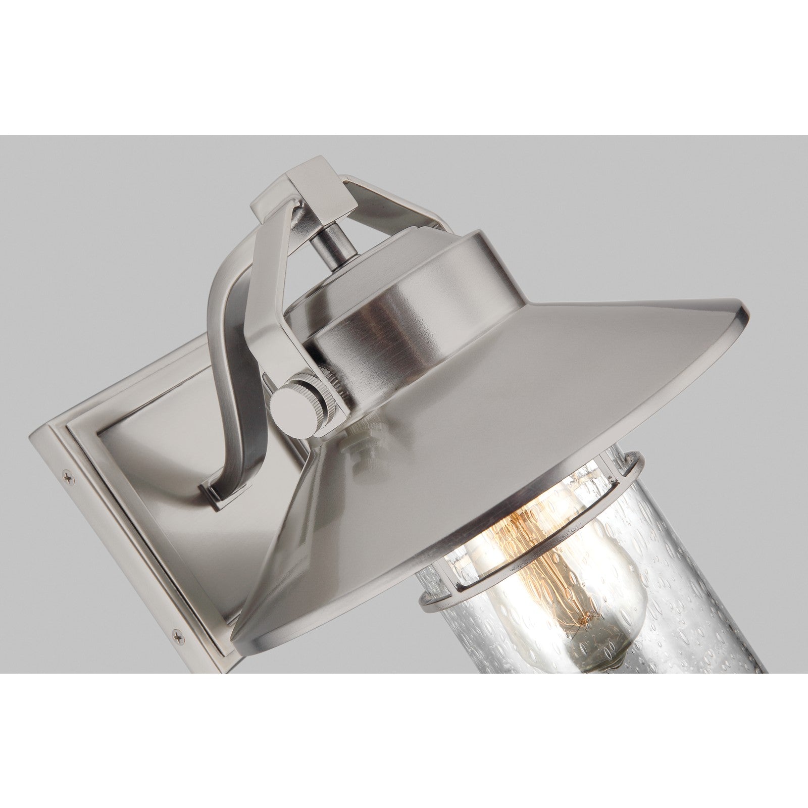 Boynton Small Lantern Painted Brushed Steel - Visual Comfort Outdoor Lighting