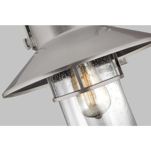 Boynton Medium Lantern Painted Brushed Steel - Visual Comfort Outdoor Lighting