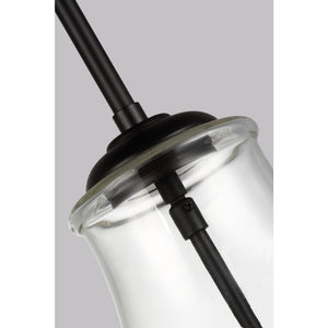 Zola One Light Pendant in Satin Nickel - Visual Comfort Ceiling Lights