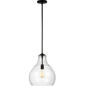 Zola One Light Pendant in Satin Nickel - Visual Comfort Ceiling Lights