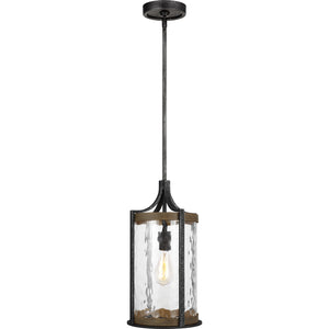 Angelo Pendant Distressed Weathered Oak / Slate Grey Metal - Visual Comfort Ceiling Lights
