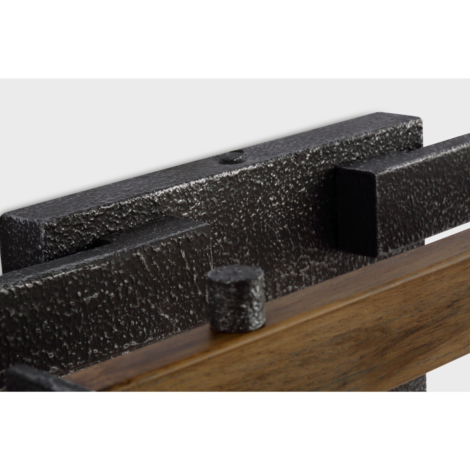 Angelo 2 - Light Vanity Distressed Weathered Oak / Slate Grey Metal - Visual Comfort Wall Lights