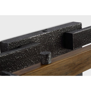 Angelo 2 - Light Vanity Distressed Weathered Oak / Slate Grey Metal - Visual Comfort Wall Lights