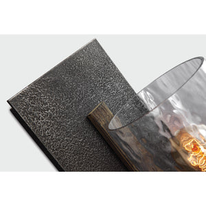Angelo Sconce Distressed Weathered Oak / Slate Grey Metal - Visual Comfort Wall Lights