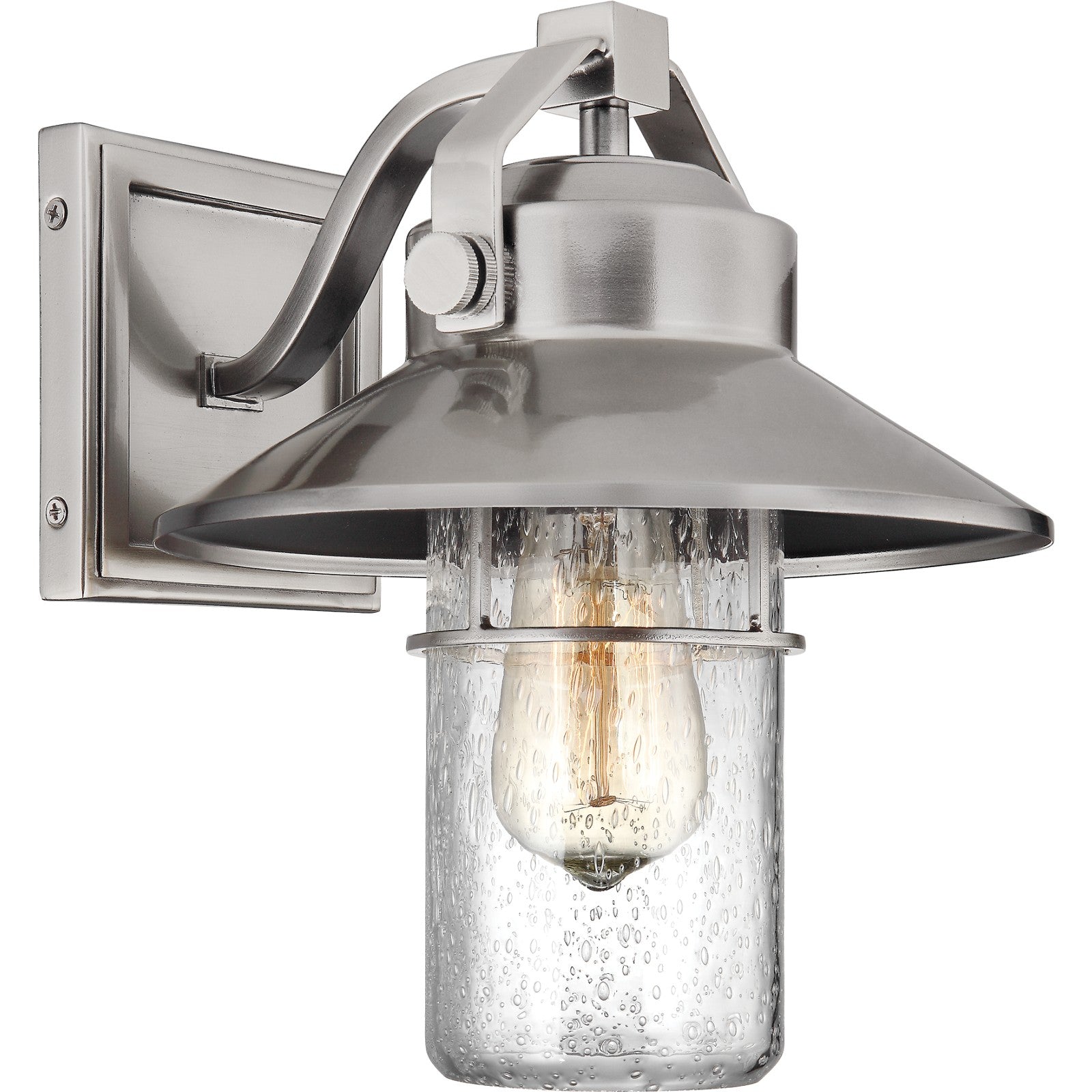 Boynton Small Lantern Painted Brushed Steel - Visual Comfort Outdoor Lighting