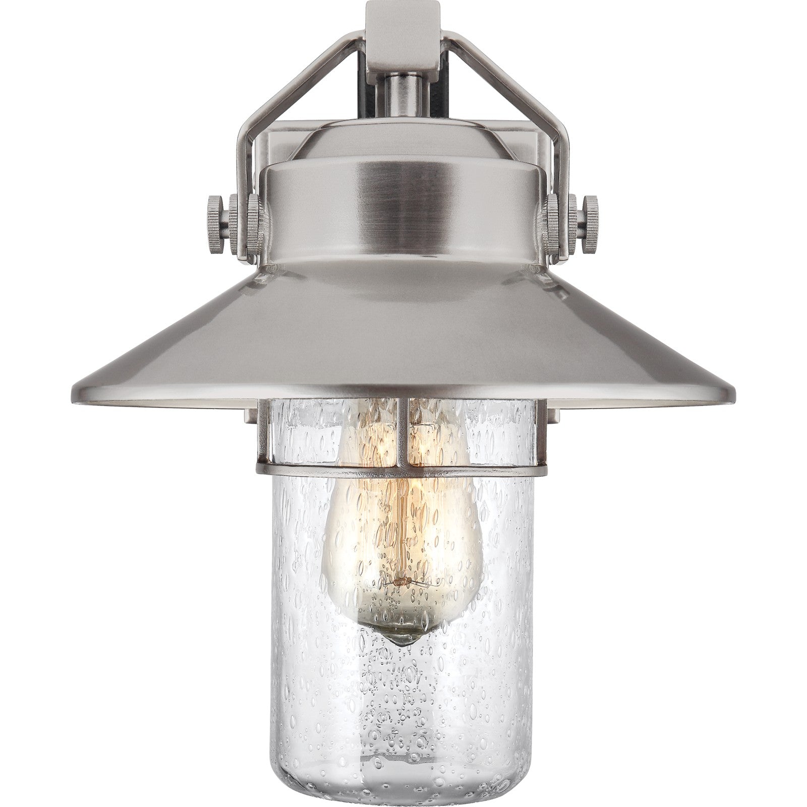 Boynton Small Lantern Painted Brushed Steel - Visual Comfort Outdoor Lighting