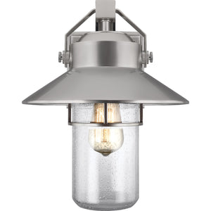 Boynton Large Lantern Painted Brushed Steel - Visual Comfort Outdoor Lighting