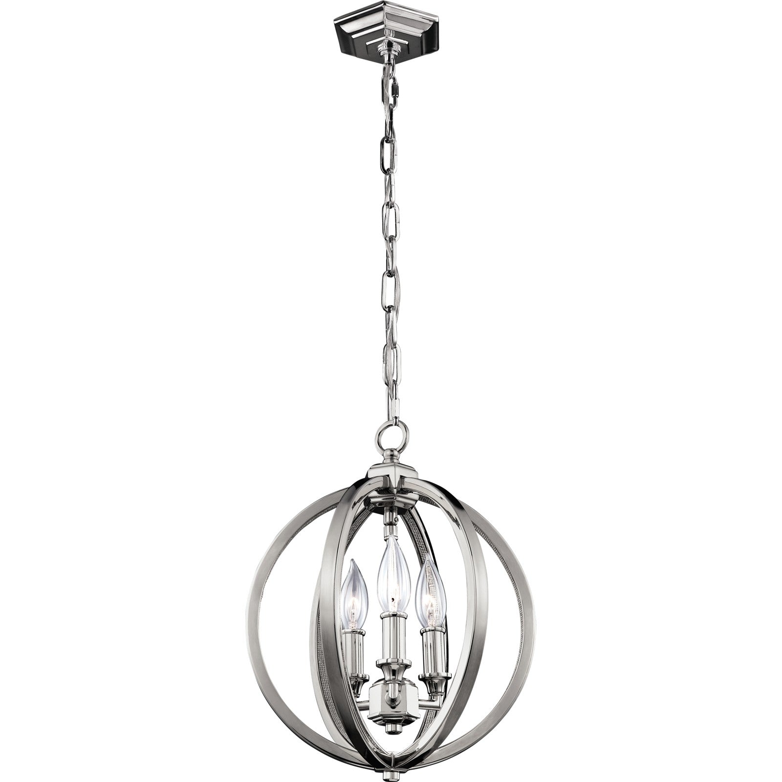 Corinne Small Pendant Polished Nickel - Visual Comfort Ceiling Lights