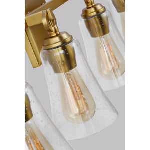 Monterro 4 - Light Vanity Burnished Brass - Visual Comfort Wall Lights