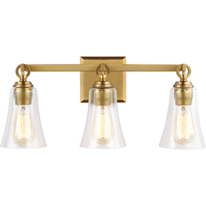 Monterro 3 - Light Vanity Burnished Brass - Visual Comfort Wall Lights