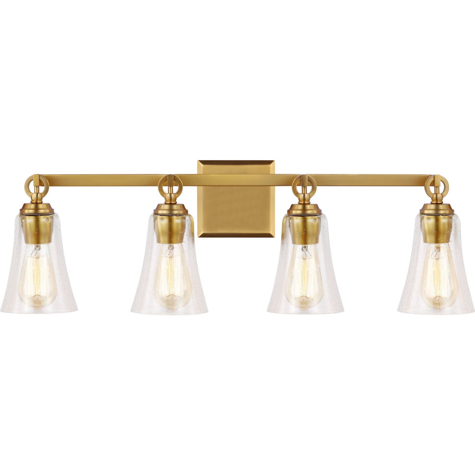 Monterro 4 - Light Vanity Burnished Brass - Visual Comfort Wall Lights